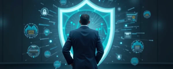 Illustration symbolique de la protection du patrimoine personnel d'un dirigeant face à une caution bancaire