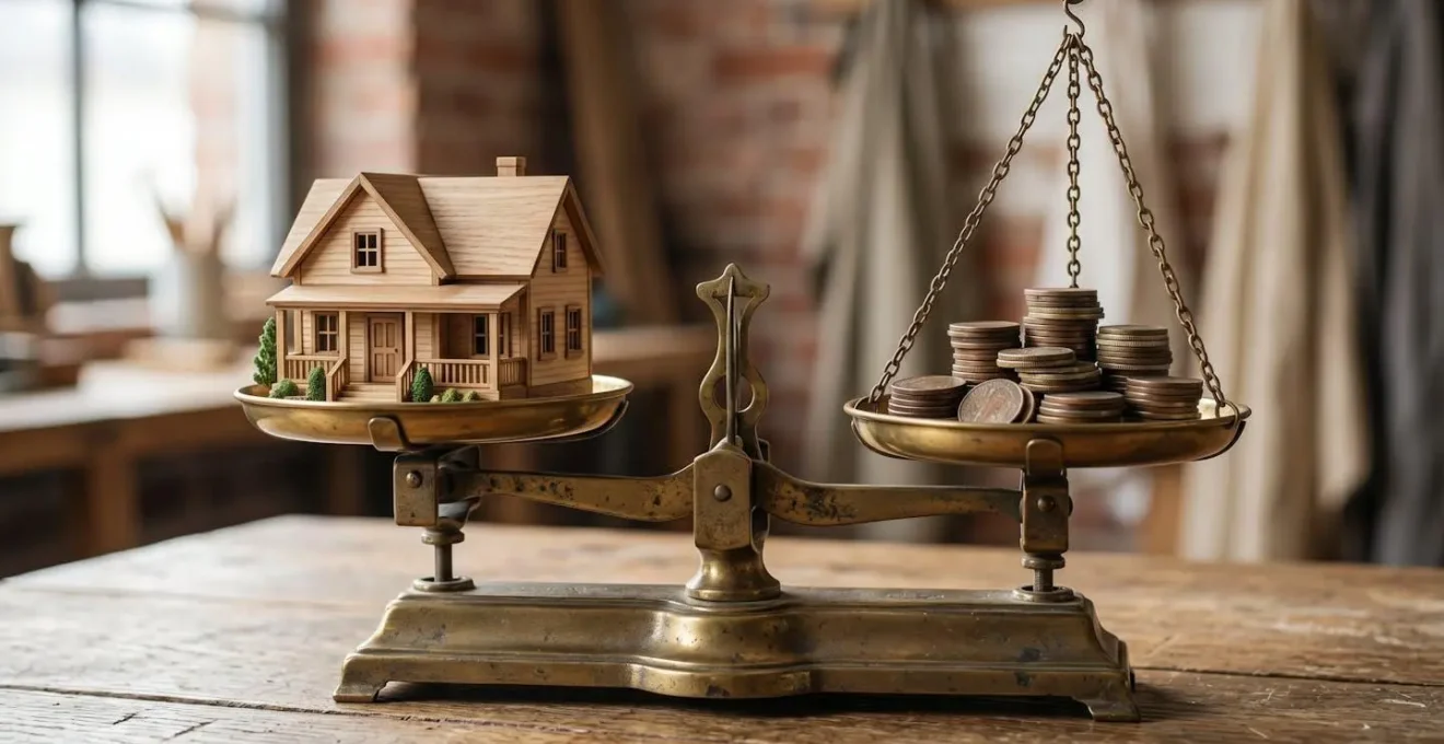 Photographie éditoriale symbolisant la précision d'une estimation immobilière fiable face au risque d'écart de valeur