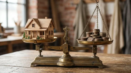 Photographie éditoriale symbolisant la précision d'une estimation immobilière fiable face au risque d'écart de valeur